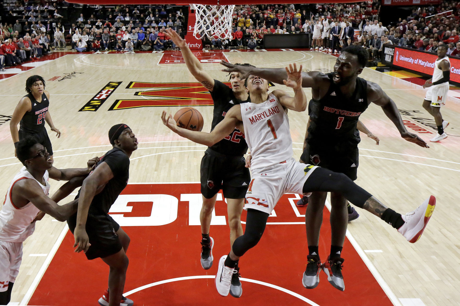 APTOPIX Rutgers Maryland Basketball